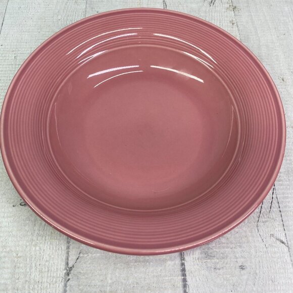 Nancy Calhoun DARK ROSE Japan Solid Color Smooth Stoneware Rim Soup Bowls Set 4 - Picture 4 of 16